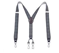 Mens braces for trousers Fashion Mens Suspenders with Swivel Hooks on Belt Loops Heavy Duty Big and Tall Adjustable Heavy Duty Clip