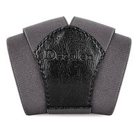 Mens braces wide adjustable and elastic suspenders Y shape with a very strong clips - Smart Casual Menswear (Dark Grey)(Size: One Size)