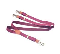 Mens Braces Y Shape - Striped Suspenders With Swivel Hooks For Men Women Work Jeans Pants Y Back 3 Clips Adjustable Elastic Trouser Braces Belts Loops,Wine Red