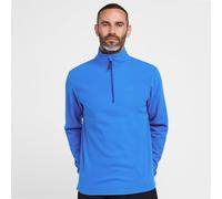 Peter Storm Mens Bracken Half Zip Fleece with Fitted Collar & Hem, Lightweight 60g Brushed Microfleece Midlayer Pullover (UK, Alpha, S, Regular, Regular, Blue)