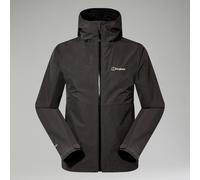 Berghaus Men's Bramblfell Gore-Tex Waterproof Breathable Interactive Jacket, Grey Pinstripe/Jet Black, XS