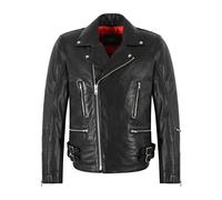 Men's Brando Leather Fashion Jacket Motorbike Marlon Biker Style Jacket 5111 (as8, alpha, x_l, regular, regular)