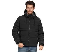 Brave Soul Bravesoul Mens Puffer Jacket Winter Hooded Coat - White - Size Small