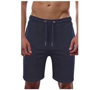 Mens Brave Soul Tarley Fleece Shorts | Navy Blue | L