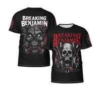Men's Breaking Rock Band Benjamin T Shirt Tees Crew Neck tee Shirt Short Sleeve Casual Elements Soft Vintage Adult Summer Streetwear Classic Top Tees
