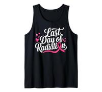 Mens Breast Cancer Radiation Therapy Last Day of Radiation Tank Top