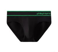 Mens Breathable Cotton Briefs with Elastic U Pouch Mid Rise Underwear Tight Fit Sports Underpants for Daily Wear and Exercise (L Black)