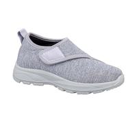 Mens Breathable Knit Mesh Trainers Wide Fit Adjustable Sneakers Slip on Orthopedic Running Shoes Men Platform Arch Support Walking Footwear Casual Outdoor Trainers Gym Sneakers (Purple #1, 4)