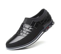 Men's Breathable Slip On Loafers with Mesh Lining, Lightweight EVA Sole Casual Walking Shoes for Office & Daily Wear(Black,6.5 UK)