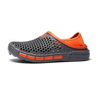 Mens Breathable Slip On Sandals Casual Wear Beach Walking Comfortable Durable Flat Sandals Summer Spring Autumn, gray, 12.5 UK