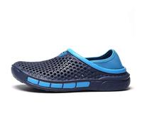 Mens Breathable Slip On Sandals Casual Wear Beach Walking Comfortable Durable Flat Sandals Summer Spring Autumn, blue, 7 UK
