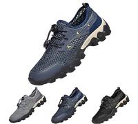 Mens Breathable Slip On Sandals Mens Trekking Shoes Breathable Climbing Trainers Comfortable Working Sneakers Outdoor Sport Sneakers Quick Dry Camping Footwear Travel Shoe Anti Slip Walking Trainers