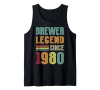 Mens Brewing Legend 1980 Brewery Brewmaster 45 Years Brewer Tank Top