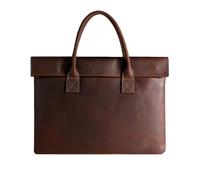 Mens Briefcase Top-handle Computer Bag for 16 Inch Screen Laptop Vintage Document Portfolio Meeting Bag (Reddish-Brown,L41.5xW3xH35.5cmL16.34”×W1.18”×H13.98”)