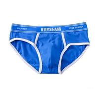 Men's Briefs Comfortable and Breathable Cotton Underwear for Active Lifestyle (XL Light Blue)