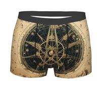 Men'S Briefs Mystic Skull Wiccan Altar Tarot Gold Soft Boxer Briefs Fitted Underwear For Men For Business Sports Daily M