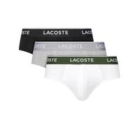 Lacoste Men's 3 Pack Cotton Stretch Briefs, Multicoloured