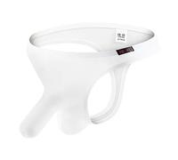 Mens Briefs Sexy Thongs for Men Elephant Pouch Men's Underwear Prolapse Support Man Jockstrap High Cut Bulge Enhancing Jock Strap Erotic G-String Joke Secret Gift White