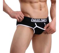 Men's Briefs Sexy Underwear Brief See Through Mesh Underwear Stretch No Front Underpants Tagless Hipster Brief Naughty Erotic Briefs for Men Funny Novelty Menswear