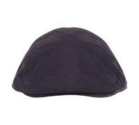 Mens British Wax Cotton Newsboy Flat Cap Brown Casual Cabbie - M