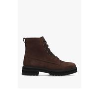 Men's Britton Drive Dark Brown Nubuck Ankle Boots - Brown Suede / 10