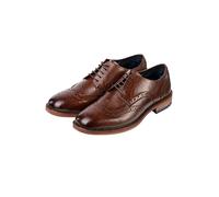 Men's Brogue Shoes Lace Up Smart Formal Leather Shoe for Men 2 Colours (Brown, UK_Footwear_Size_System, Adult, Men, Numeric, Medium, Numeric_9)