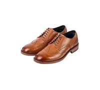 Men's Brogue Shoes Lace Up Smart Formal Leather Shoe for Men 2 Colours (Tan, UK_Footwear_Size_System, Adult, Men, Numeric, Medium, Numeric_7)