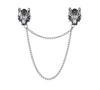 Men's Brooch Men's Vintage Chain Tassel Dragon Brooch Pin Shirt Clothing Accessories Suit Pins