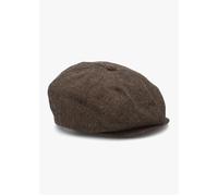 Men's Brood Brown Khaki Snap Cap - Khaki Fabric / XS
