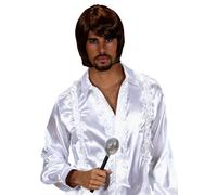 Mens Brown 70s Disco Bjorn Wig