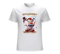 Men's Bruce Dickinson Accident at Birth Rock Heavy Metal T-Shirt White L