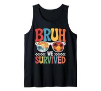 Mens Bruh We Out Bruh We Survived Funny Last Day of School Bruh Tank Top
