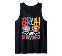 Mens Bruh We Out Bruh We Survived Funny Last Day of School Bruh Tank Top