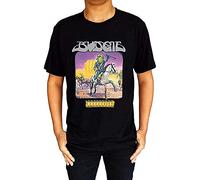 Men's Budgie Bandolier Rock Metal Band Logo Men's T-Shirt_BlackXL011 Black