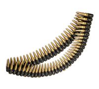 Men's Bullet Belt - Soldier Army Accessories Ammo Gun Belt Includes 96 Bullets 150 Cm Long, Military Costume Fancy Dress Accessory