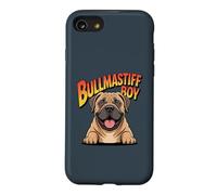 Mens Bullmastiff Boy Cartoon Pet Gamekeeper Giant Dog Breed Case for iPhone SE (2020) / 7/8
