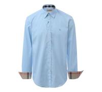 Men's Burberry Cotton Classic Long Sleeves Shirt Blue 39911601 2XL
