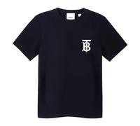 Men's Burberry Pattern Cotton Loose Classic Short Sleeve Black 80174841 XS