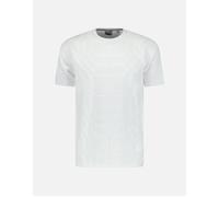 Men's Burberry 'Willesden' Check Knit Cotton Terry T-Shirt White