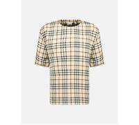 Men's Burberry 'Willesden' Check T-Shirt Beige - Cream