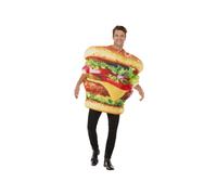 Mens Burger Fancy Dress Costume (One Size)
