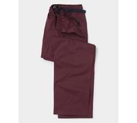 Men's Burgundy Cotton Foulard Printed Lounge Pants - Size: XL - Savile Row Company
