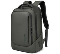 Mens Business Laptop Backpack for 15.6 Inch Large Rucksack with Charging Port Computer Work Bag Durable Anti-Theft Lightweight Laptop Bag Water-Resistant Casual Daypack for Travel Office College-Green