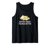 Mens Butter Makes Pelmeni Better Funny Dumpling Russian Dish Fans Tank Top