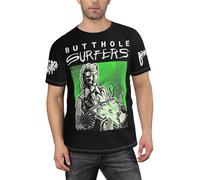 Men's Butthole Band Surfers Shirt Basic Short Sleeve T - Shirt for Every Occasion Black L