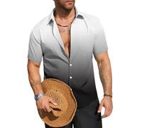 Men's Button Down Short Sleeve Shirt Casual Shirts (UK, Alpha, S, Regular, Regular, #1)