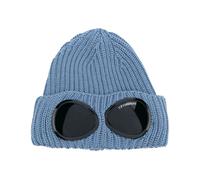 Men's C.P. Company Merino Wool Goggle Beanie in Blue