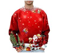 Mens Cable Knit Cardigan Mens Half Zip Pullover Mens Casual Shirts Fall Sweaters for Men Denim Jacket Mens Mens Grey Hoodie 3XL Christmas Jumper Men's Aviator Jacket (Red, L)