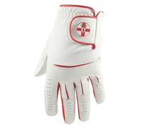Mens Cabretta Leather Golf Glove with magnetic cuff and Northern Ireland ball marker. (Large)