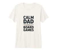 Mens Calm Dad with A Passion for Board Games Fan Premium T-Shirt
